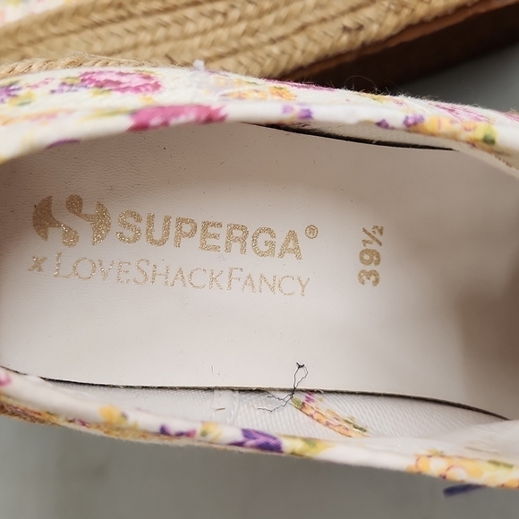 𝅺loveshackfancy superga women's size 39.5 EUC tropical sunset - Picture 7 of 8